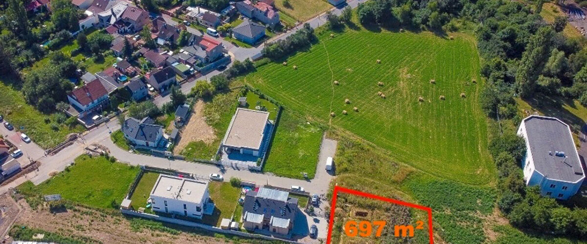 Prodej, stavební pozemek, 697 m2, Praha 9 - Horní Počernice