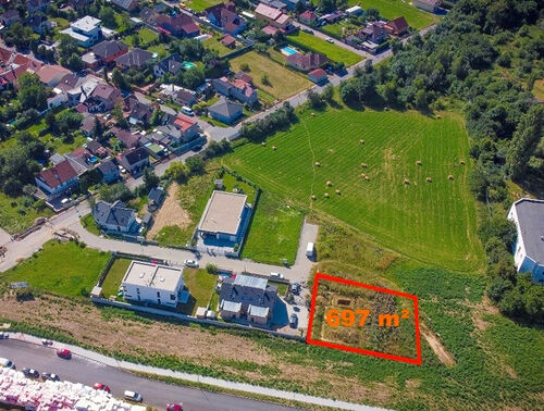 Fotografie nemovitosti - Prodej, stavební pozemek, 697 m2, Praha 9 - Horní Počernice